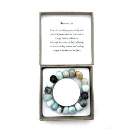 Large Beaded Bracelet Amazonite - Image 3