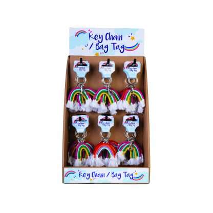Rainbow Keychain Bag Tag