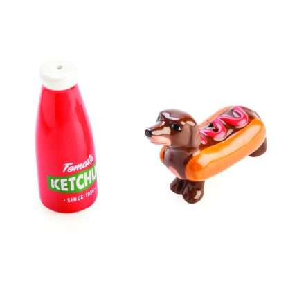 Flavour Mates Sausage Dog & Ketchup Salt & Pepper Set - Image 3