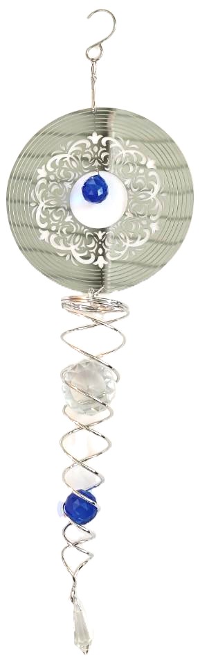 Wind Spinner Blue Arabesque