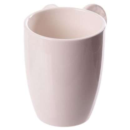 White Angel Wings Ceramic Shaped Handle Mug - Image 5