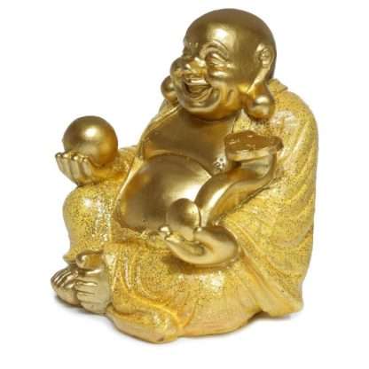 Mini Lucky Glitter Chinese Laughing Buddha 8cm - Image 8