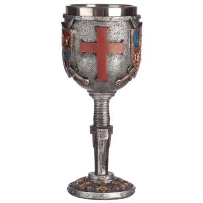 Decorative Coat of Arms & Sword Goblet - Image 2