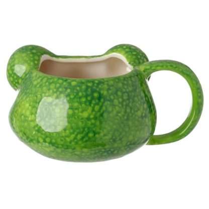 Tree Frog Head Ceramic Shaped Mug - Image 3