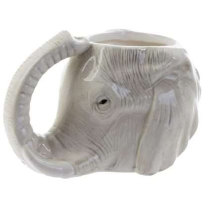 Elephant Head Ceramic Shaped Mug - Image 3