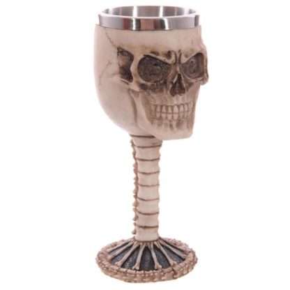 Decorative Skull & Spine Goblet - Image 4