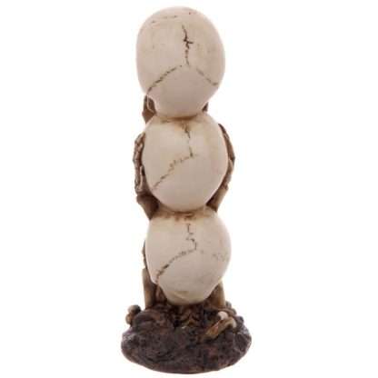 Hear No Speak No See No Evil Skull Totem Decoration - Image 3