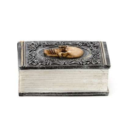 Skull Embellished Book Shaped Trinket Box - Image 5