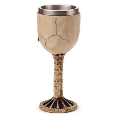 Decorative Skulls with Red Rose in Mouth Goblet - Image 5