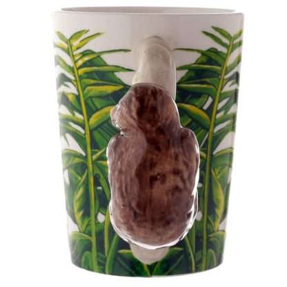 Jungle Explorer Sloth Ceramic Shaped Handle Mug - Image 4