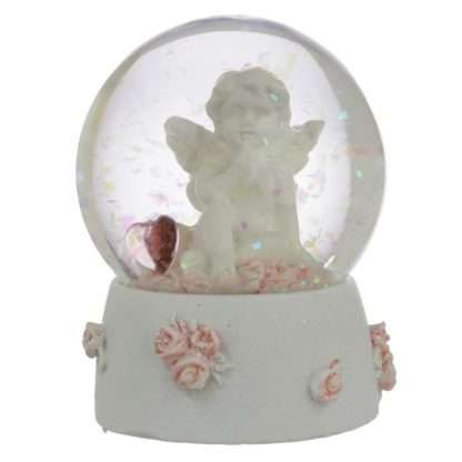 Peace of Heaven Sweet Dreams Cherub Snow Globe - Image 2