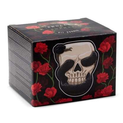 Skull with Coiled Snake Shaped Ceramic Oil Burner - Image 2