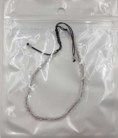 Star Cut Faceted Gemstone Bracelet Clear Quartz - Image 2