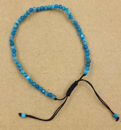 Star Cut Faceted Gemstone Bracelet Apatite - Image 3