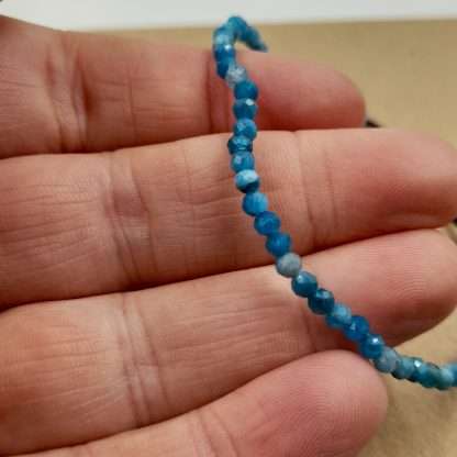 Star Cut Faceted Gemstone Bracelet Apatite - Image 4
