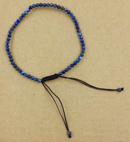 Star Cut Faceted Gemstone Bracelet Lapis Lazuli - Image 3