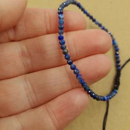 Star Cut Faceted Gemstone Bracelet Lapis Lazuli - Image 4