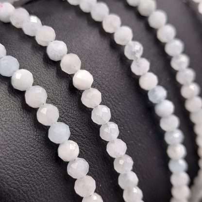 Star Cut Faceted Gemstone Bracelet Aquamarine - Image 5