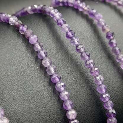Star Cut Faceted Gemstone Bracelet Amethyst - Image 5