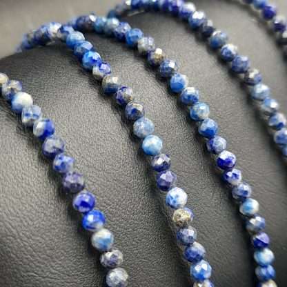 Star Cut Faceted Gemstone Bracelet Lapis Lazuli - Image 5