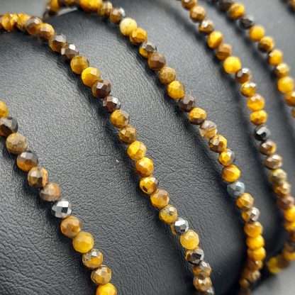 Star Cut Faceted Gemstone Bracelet Tiger Eye - Image 5