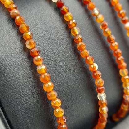 Star Cut Faceted Gemstone Bracelet Red Agate - Image 5