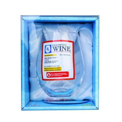Prescription Stemless Wine Glass - Image 2