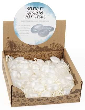 Selenite Wishing Palm Stone