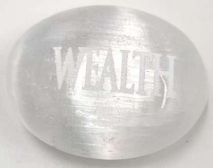 Selenite Wishing Palm Stone - Image 6
