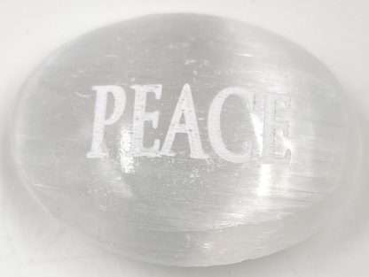 Selenite Wishing Palm Stone - Image 7