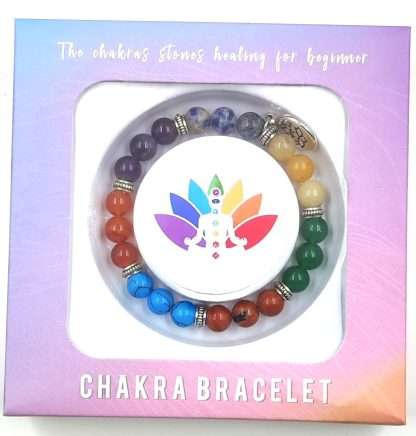 Gemstone Chakra Bracelets Set - Image 2