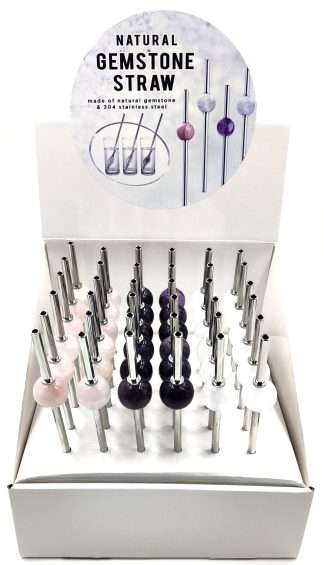 Natural Gemstone Straw