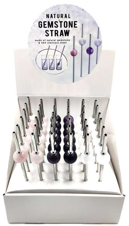 Natural Gemstone Straw