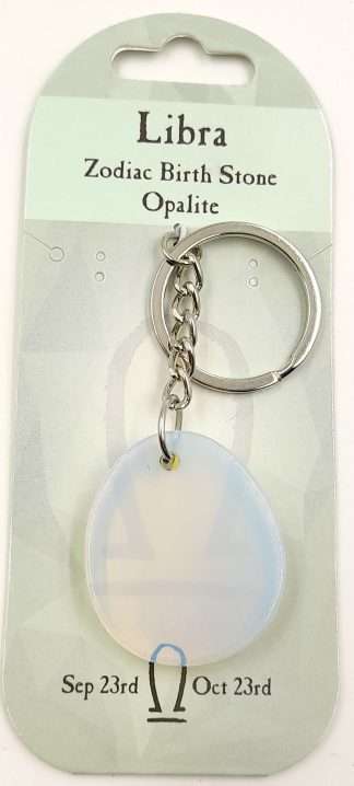Zodiac Keyring- Libra- Opalite