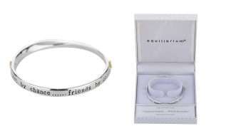 Equilibrium Bangle Sisters 2 Toned Silver and Gold