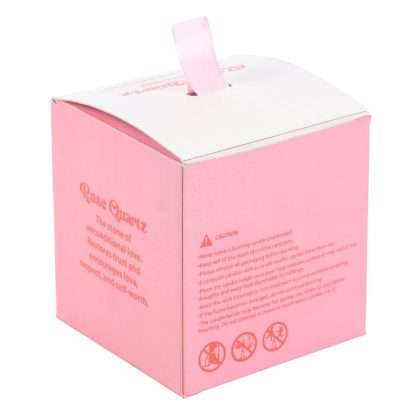 The Sun Celestial Rose Quartz Crystal Chip Candle - Image 5