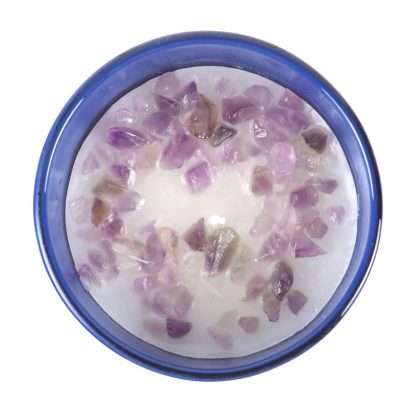 The Moon Celestial Amethyst Crystal Chip Candle - Image 3