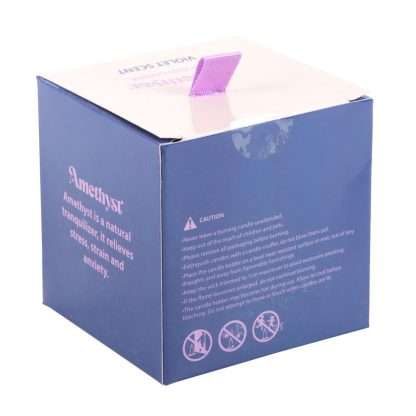 The Moon Celestial Amethyst Crystal Chip Candle - Image 5