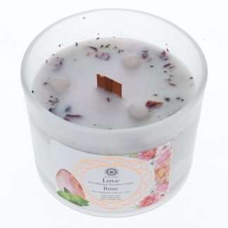 GEMSTONE CANDLE - Love Rose 256gms