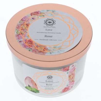GEMSTONE CANDLE - Love Rose 256gms - Image 2