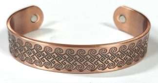 Magnetic Copper Bracelet Koru Swirl