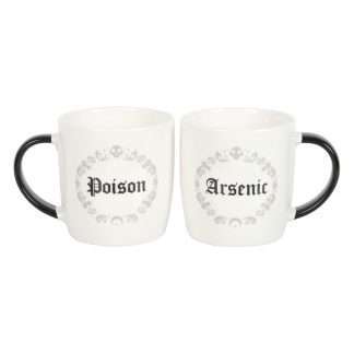 Poison & Arsenic Ceramic Couples Mug Set