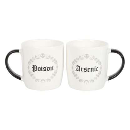 Poison & Arsenic Ceramic Couples Mug Set