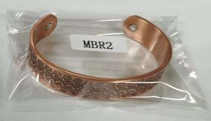 Magnetic Copper Bracelet Koru Swirl - Image 2