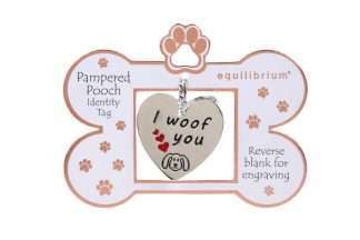 Equilibrium Engravable Pooch ID Tag I Woof You