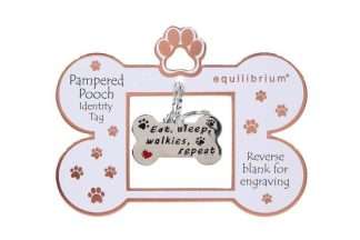 Equilibrium Engravable Pooch ID Tag Eat Sleep Walk