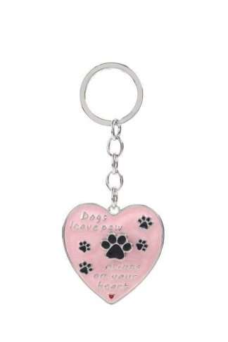 Equilibrium Pooch Keyring Prints Hearts