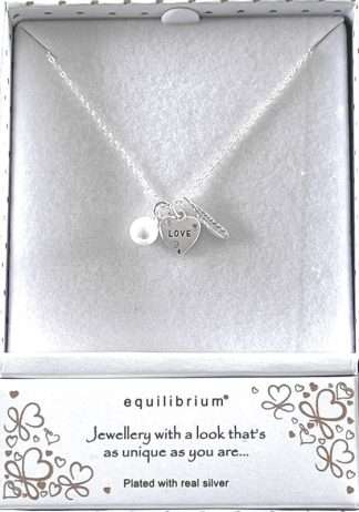 Equilibrium Love/Feather Necklace