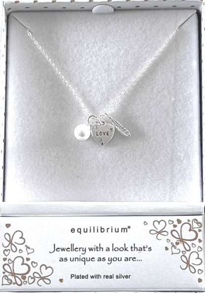 Equilibrium Love/Feather Necklace