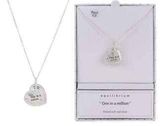 Equilibrium Layered Silver-Plated Sentiments Necklace Million